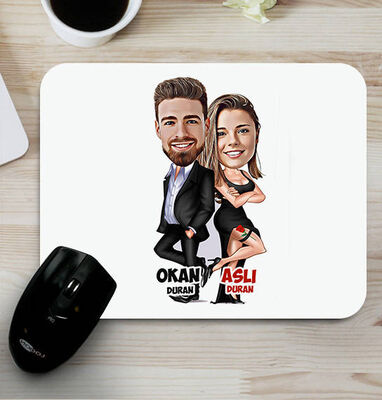 Gizli Ajan Sevgililer Karikatürlü Mouse Pad - 1