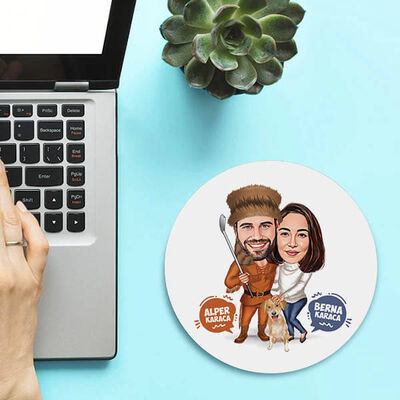 Golf ve Sen Karikatürlü Mousepad - 1