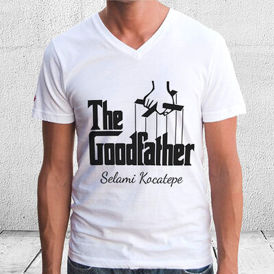 GoodFather - İsme Özel İyi Baba Tişörtü - 1