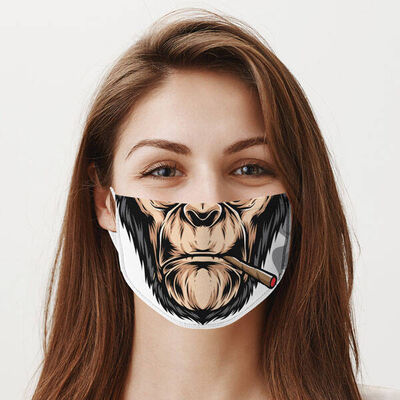 Goril Ağzı Tasarım Yıkanabilir Maske - 1