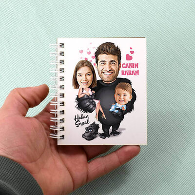 Goril ve Ailesi Karikatürlü Defter - 1