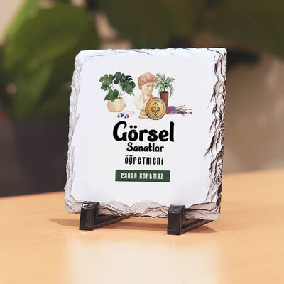 Görsel Sanatlar Öğretmenlerine Hediye Taş Baskı - 1