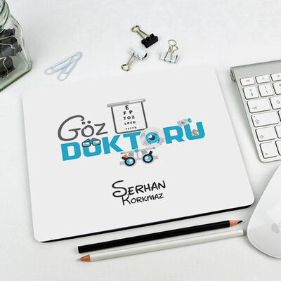 Göz Doktoruna İsme Özel Mousepad - 1