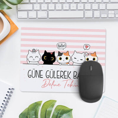 Güne Gülerek Başla Sevimli Mousepad - 1