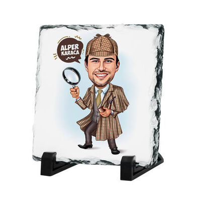 Hafiye Adam Karikatürlü Taş Baskı - 1
