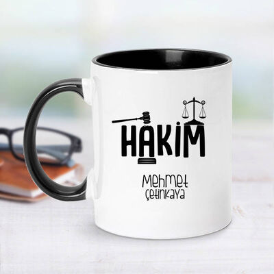 Hakim İçin Siyah Kupa Bardak - 1