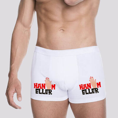 Hanım Elleri Esprili Erkek Boxer - 1