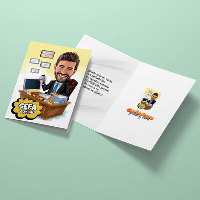 Harika Avukat Karikatürlü Tebrik Kartı - 3