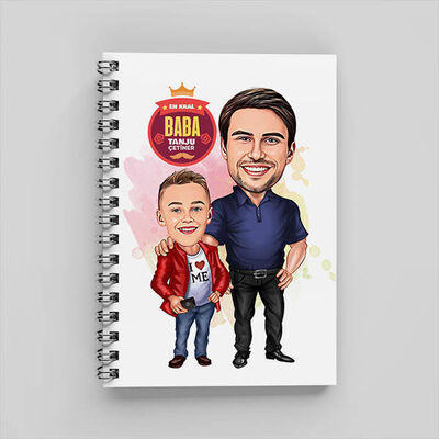 Harika Baba ve Oğlu Karikatürlü Defter - 1