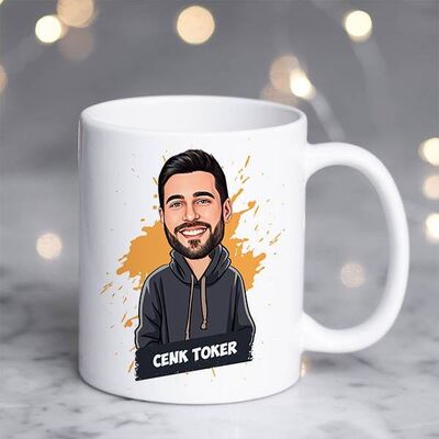 Havalı Sevgilim Karikatürlü Kupa Bardak - 1