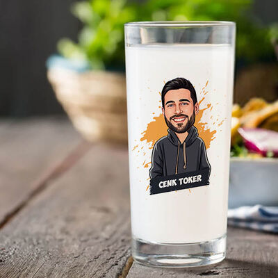 Havalı Sevgilim Karikatürlü Rakı Bardağı - 3