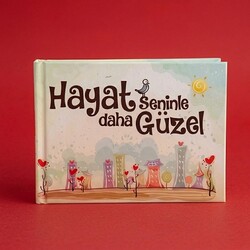 Hayat Seninle Güzel Kupa Bardak ve Kitap - 3