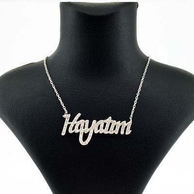 Hayatım Yazılı Gümüş Kolye - 2