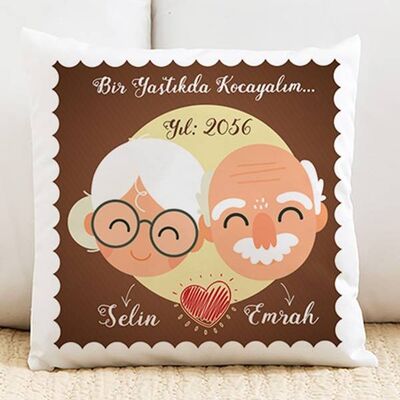 Hediyelik Bir Yastıkta Kocayalım Yastık - 1