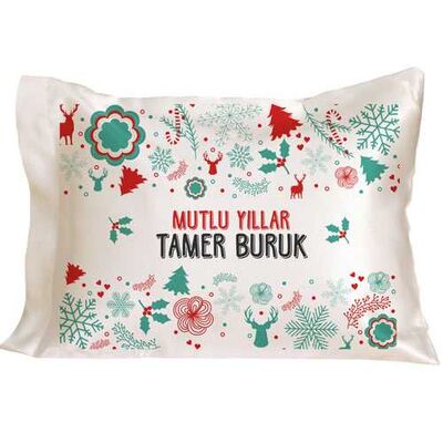 Hediyelik İsme Özel Yılbaşı Yastık - 1