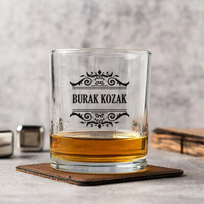 Hediyelik Kişiye Özel Sanatsal Gravürlü Viski Bardağı - 1
