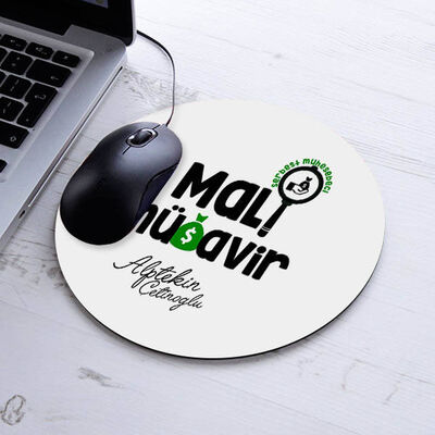 Hediyelik Mali Müşavir Temalı Yuvarlak Mousepad - 1