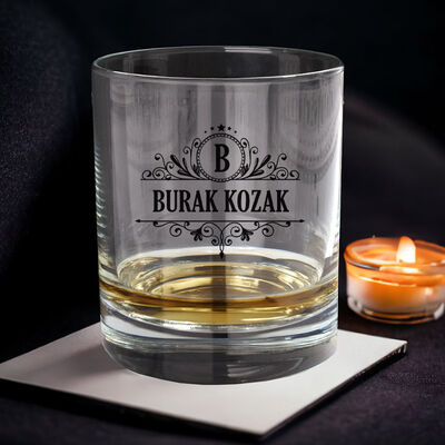 Hediyelik Şık Kutuda Kişiye Özel Coventry Viski Bardağı Seti - 6
