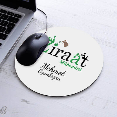 Hediyelik Ziraat Mühendisi Yuvarlak Mousepad - 1