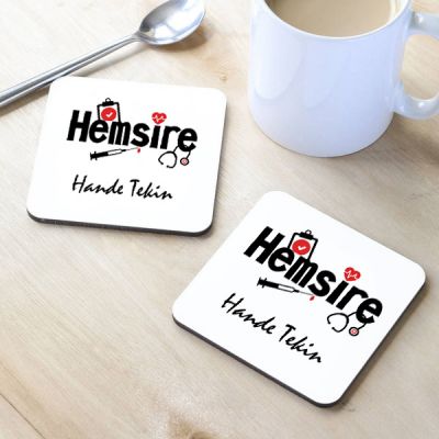 Hemşirelere Özel Bardak Altlığı - 1