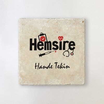 Hemşirelere Özel Taş Bardak Altlığı - 1
