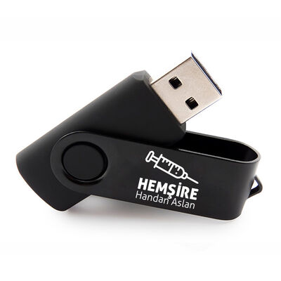 Hemşireye Hediye Siyah USB Bellek - 1