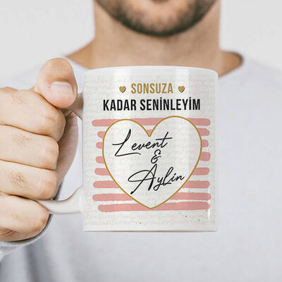 Her An Kalbimdesin Sevgilim Kupa Bardak - 3