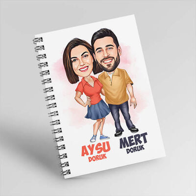 Her Zaman Yanındayım Sevgilim Karikatürlü Defter - 1