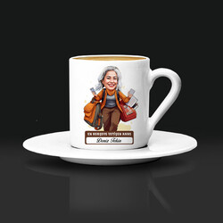 Herşeye Yetişen Anne Karikatürlü Kahve Fincanı - 3