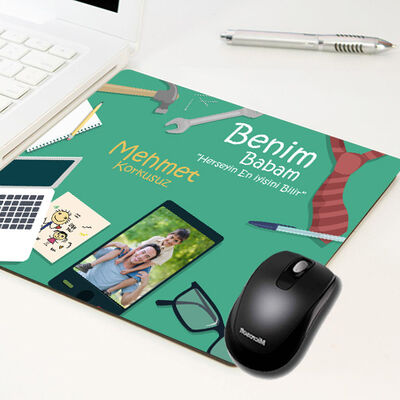 Herşeyin En İyisini Babam Bilir Mousepad - 1