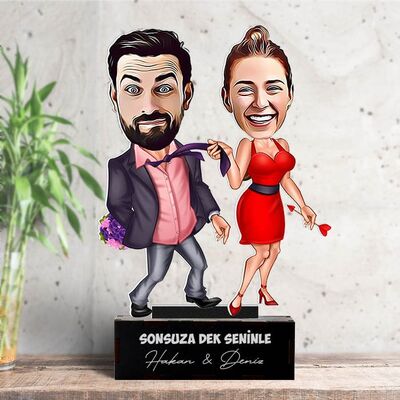 Hiçbir Yere Bırakmam Karikatürlü Biblo - 2