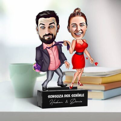 Hiçbir Yere Bırakmam Karikatürlü Biblo - 3