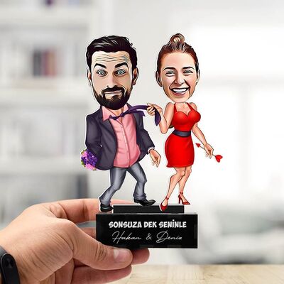 Hiçbir Yere Bırakmam Karikatürlü Biblo - 5
