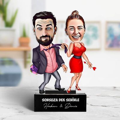 Hiçbir Yere Bırakmam Karikatürlü Biblo - 1