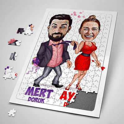 Hiçbir Yere Bırakmam Karikatürlü Puzzle - 1