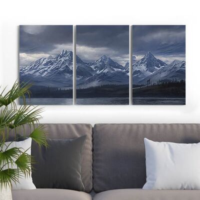 Himalaya 3 Parçalı Dekoratif Kanvas Tablo - 3