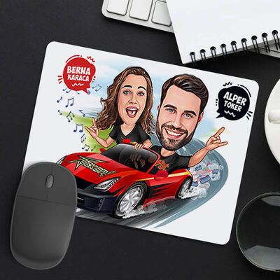 Hız Tutkunu Çiftler Mousepad - 1