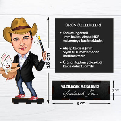 Hokkabaz Erkek Karikatürlü Biblo - 2