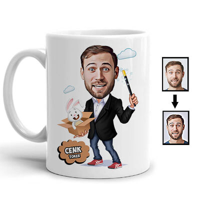 Hokkabaz Karikatürlü Kupa Bardak - 1
