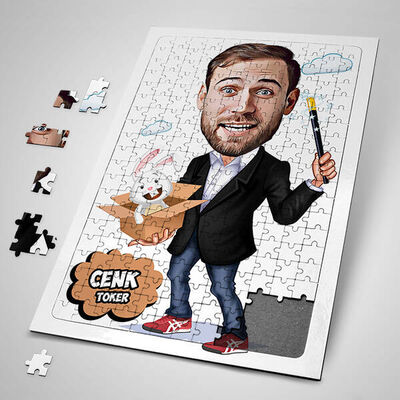 Hokkabaz Karikatürlü Puzzle - 1