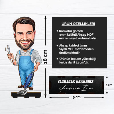 Hünerli Erkek Karikatürlü Biblo - 2
