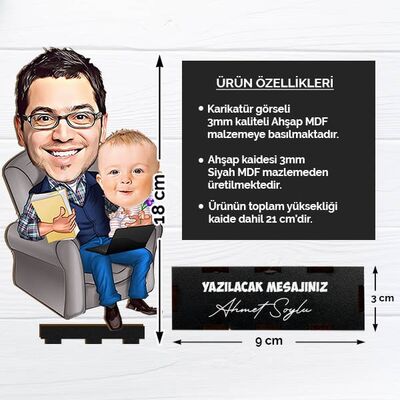 İlgili Baba Karikatürlü Biblo - 2