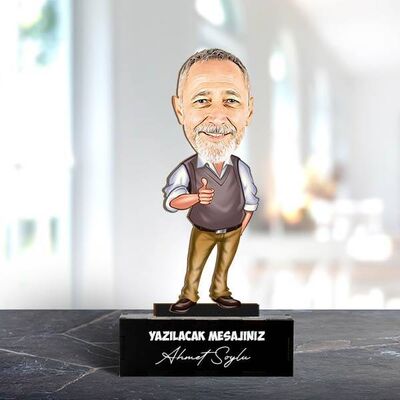 İlham Kaynağım Babam Karikatürlü Biblo - 1