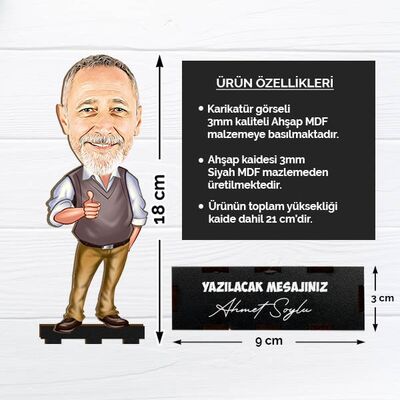 İlham Kaynağım Babam Karikatürlü Biblo - 2