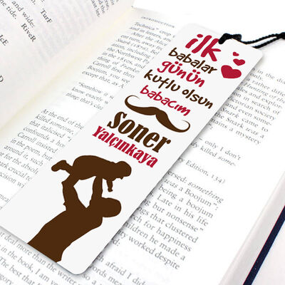 İlk Babalar Günü Temalı Kitap Ayracı - 1