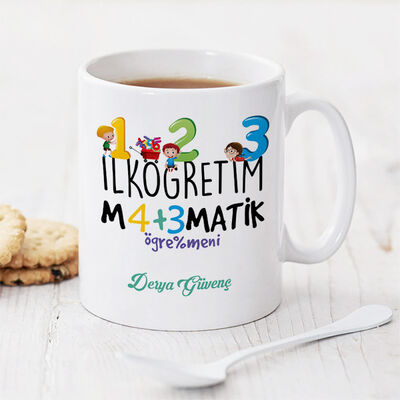 İlk Öğretim Matematik Öğretmenine Hediye Kupa - 1