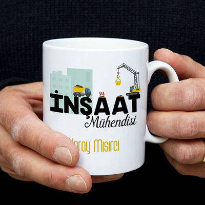 İnşaat Mühendisine Hediye Kupa Bardak - 1