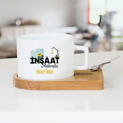 İnşaat Mühendisine Hediye Lüks Çay Fincanı - 1