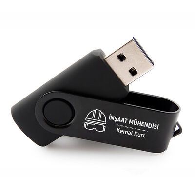 İnşaat Mühendisine Hediye Siyah Usb Bellek - 1