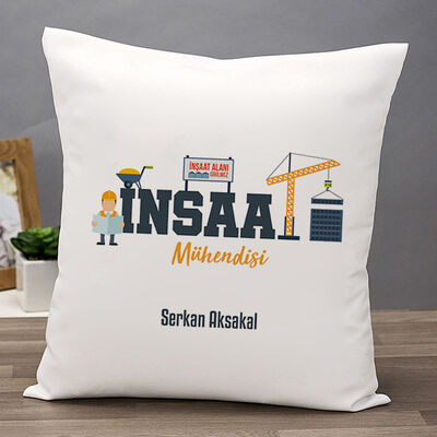 İnşaat Mühendislerine Özel Kare Yastık - 1